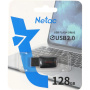 память флеш 128гб netac u197 nt03u197n-128g-20bk usb2.0 черный/красный