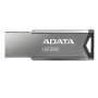 флешка usb 16гб a-data auv250-16g-rbk usb2.0 серая металл