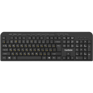 комплект беспроводной exegate professional standard combo mk240 (клавиатура мультимедийная полноразм