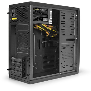 корпус minitower exegate mevo-7807-npx500 (matx, бп 500npx 12см, 1*usb+1*usb3.0, черный, 1 вент. 12с