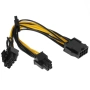 переходник питания видеокарт 8pin cablexpert cc-psu-85 (8pin-2x6pin) 8pin (мама) 2х6pin (папа)
