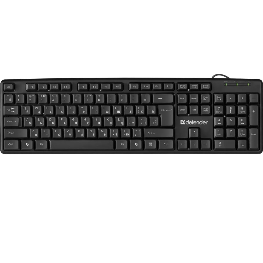 клавиатура defender hb-520 element usb black