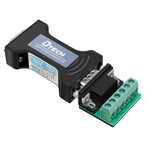 беспаечный 9-контактный разъем com с rs232 на rs485/422 dtech dt-9003+dt-cb2006 rs232 молниезащитный