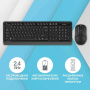 беспроводная клавиатура и мышь a4tech fstyler fg1012 черный/серый