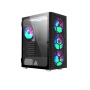 корпус montech x3 glass черный без бп atx 6xargb вентиляторов в комплекте