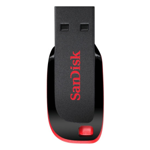 память флеш usb flash drive 16gb 2.0 sandisk cruzer blade (sdcz50-016g-b35)