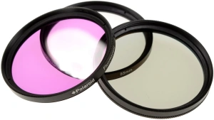 набор фильтров polaroid special effects 4star+softfocus+warming 55мм plfil3fx55