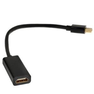 кабель-переходник mini display port - hdmi acd-damhf-01b, golden plated, 20m/19f, черный, 0.2м (7425