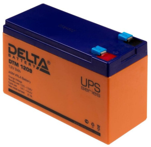 аккумулятор 12v/9ah, delta dtm 1209 12в 9ач 