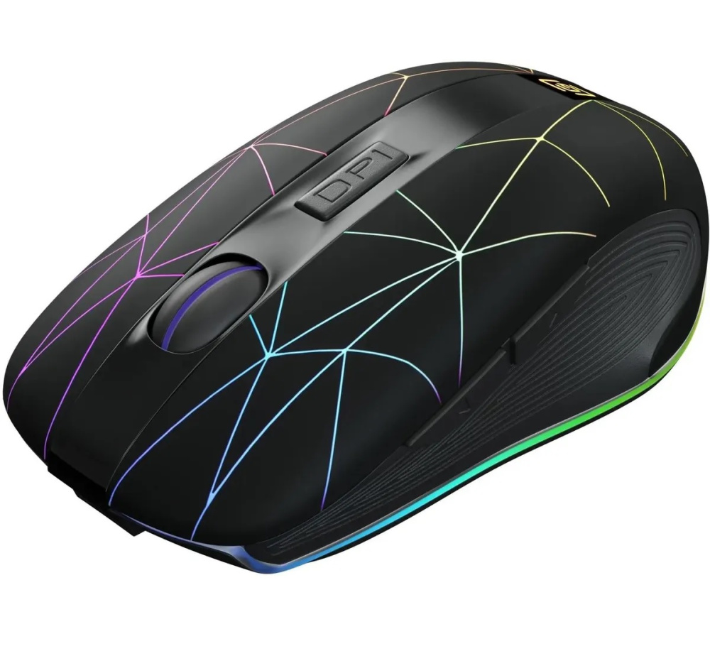 беспроводная мышка oklick 976gw черный оптическая (3200dpi) беспроводная usb (6but) 1431703