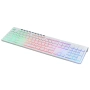 клавиатура oklick 490ml белый usb slim multimedia led