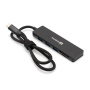 док-станция с картридером 4-в-1 exegate dub-2213c/cr (кабель-адаптер usb type-c --> 2xusb2.0+ 1xusb3