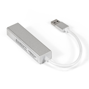 кабель-адаптер exegate exe-77u3t-45 (usb3.0 --> 3xusb3.0 + 1xrj45 utp 1000mbps rtl8153, корпус алюми