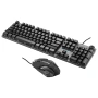 клавиатура и мышь oklick 500gm с подсветкой usb multimedia led (1546797)