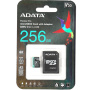 карта памяти microsd 256гб a-data ausdx256gui3v30sa2-ra1 premier pro + adapter