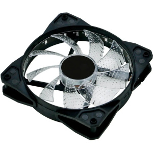 кулер оклик og-cf120rgb2-bk rgb 120х120x25 черный 3-pin 4-pin (molex) ret