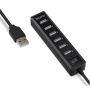 7 портовый хаб buro bu-hub7-1.0-u2.0 7порт. черный