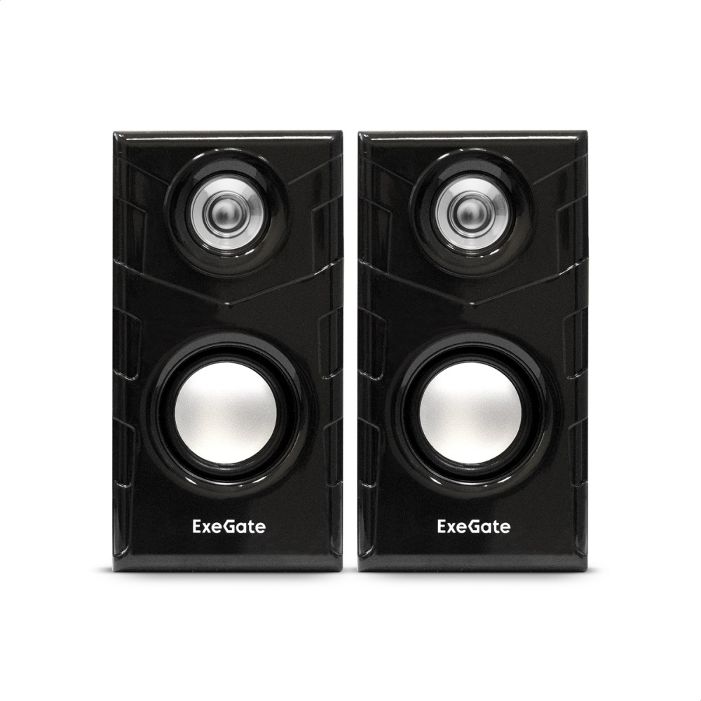 акустическая система 2.0 exegate tango 316 (питание usb, 2х3вт (6вт rms), 80-20000гц, светлое дерево