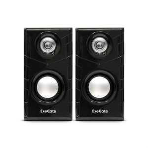 акустическая система 2.0 exegate tango 316 (питание usb, 2х3вт (6вт rms), 80-20000гц, светлое дерево