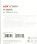 память флеш 16гб hikvision m200r hs-usb-m200r/16g usb2.0 черный