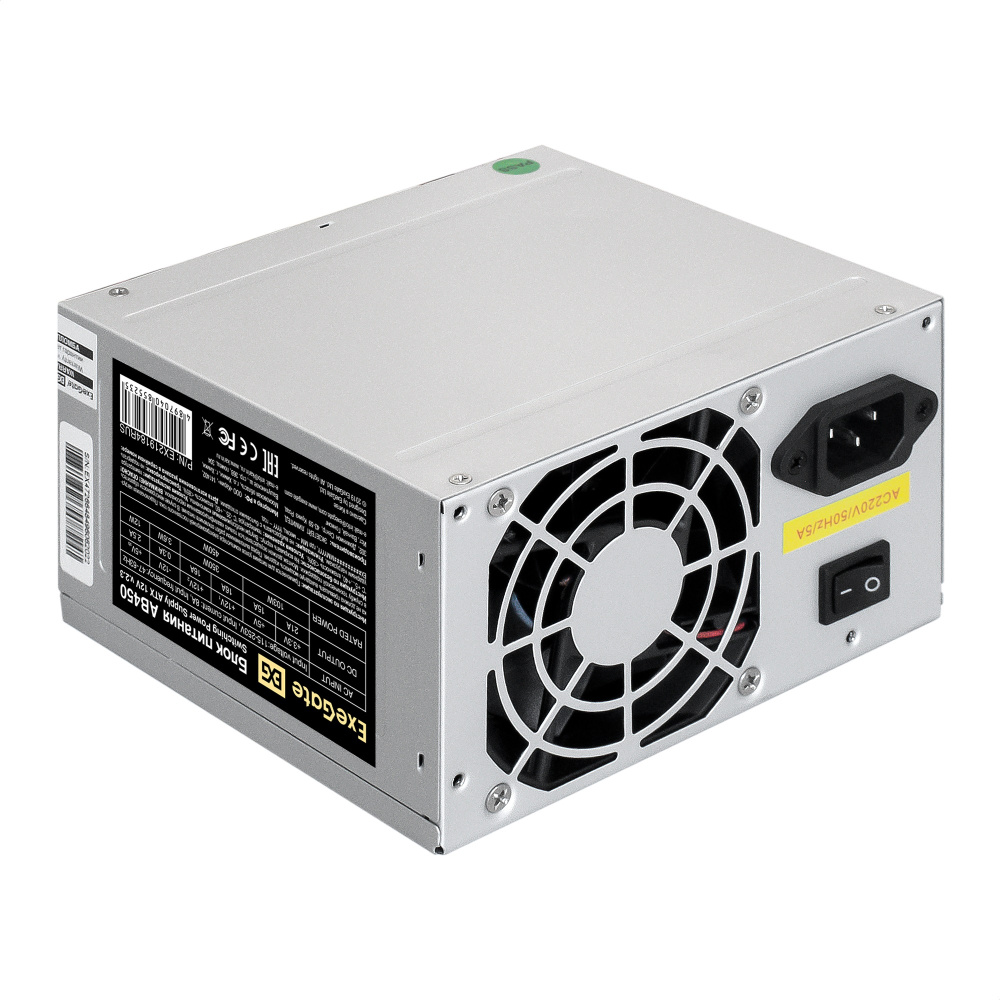 блок питания exegate ab450 450w atx ex219184rus 