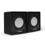 акустическая система 2.0 exegate disco 140 black (питание usb, 2х3вт (6вт rms), 100-20000гц, черный,