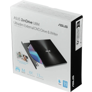 внешний привод dvd-rw asus sdrw-08u8m-u серебристый 