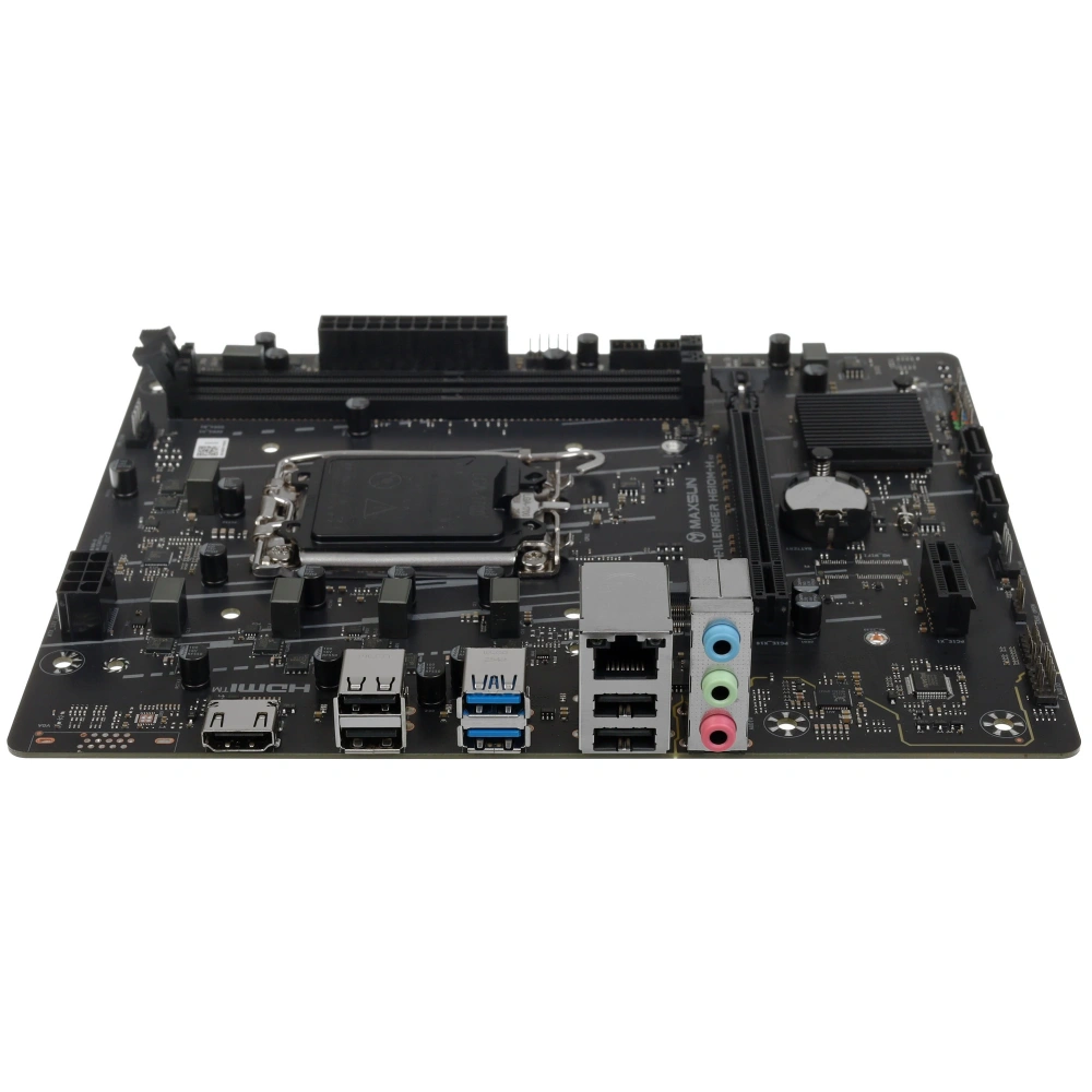 материнская плата maxsun ms-challenger h610m-h v1 h610, lga1700, 2*ddr4, 1*pciex16, 1*pciex1, 1*m.2,