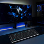 клавиатура oklick 870s черный usb беспроводная slim multimedia 368218
