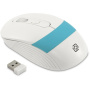беспроводная мышка oklick 310mw белый/синий оптическая (3200dpi)