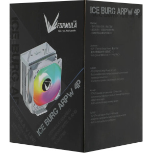 кулер formula ice burg argb soc-am5/am4/1200/1700/1851 белый 4-pin 170w