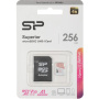 карта памяти microsd 256гб silicon power sp256gbstxdv3v20sp superior + adapter