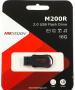 память флеш 16гб hikvision m200r hs-usb-m200r/16g usb2.0 черный