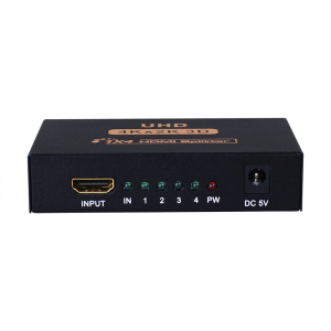 разветвитель hdmi 1=4 активный сплиттер, поддержка 2к и 4k сигнала