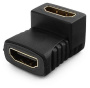 переходник hdmi f/f, (мама-мама) угловой