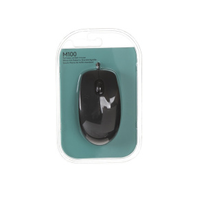 мышка logitech m100 black usb (910-001604)