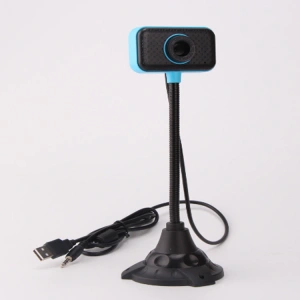 вебкамера на гибкой ножке 1,3мп с микрофоном, ручная фокусировка, автоматическая установка без драйв