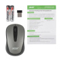 беспроводная мышка acer omr134 серый оптическая (1000dpi) usb
