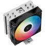 кулер deepcool ag400 led rgb soc-am5/am4/1200/1700/1851 черный 4-pin 18-32db al+cu 220w 614gr ret (r