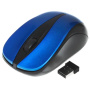 беспроводная мышка oklick 675mw черный/синий оптическая (800dpi) беспроводная usb (2but)