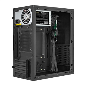 корпус minitower exegate baa-308m-aaa400 (matx, бп aaa400 с вент. 8см, 2*usb, hd audio, черный)