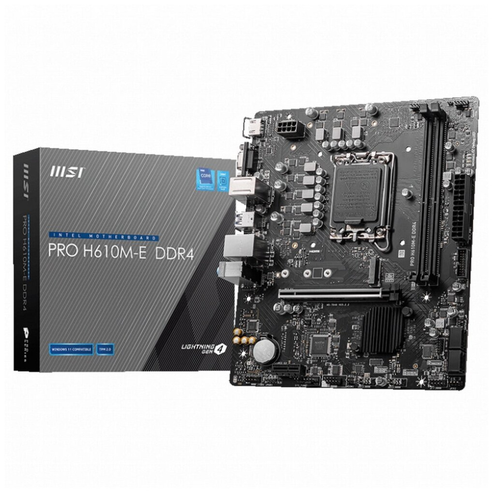 материнская плата msi pro h610m-e ddr4