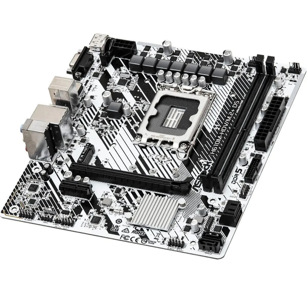 материнская плата asrock h610m-hdv/m.2+ d5 