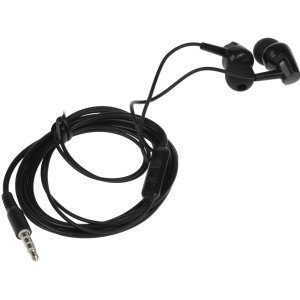 наушники с микрофоном hoco m112 черный проводные 1.2м, вставные разъем 3,5мм