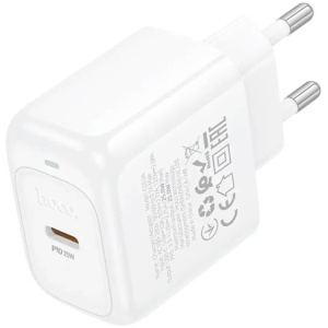 зарядное устройство hoco cs53a surplus 25w 3a (pd) usb type-c универсальное белый (31488)