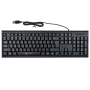 клавиатура oklick 120m black usb 1083044 мембранная, клавиш - 104, usb type-a, черный