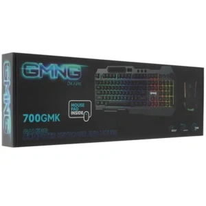 клавиатура и мышь oklick 700gmk с подсветкой usb multimedia led 1533156
