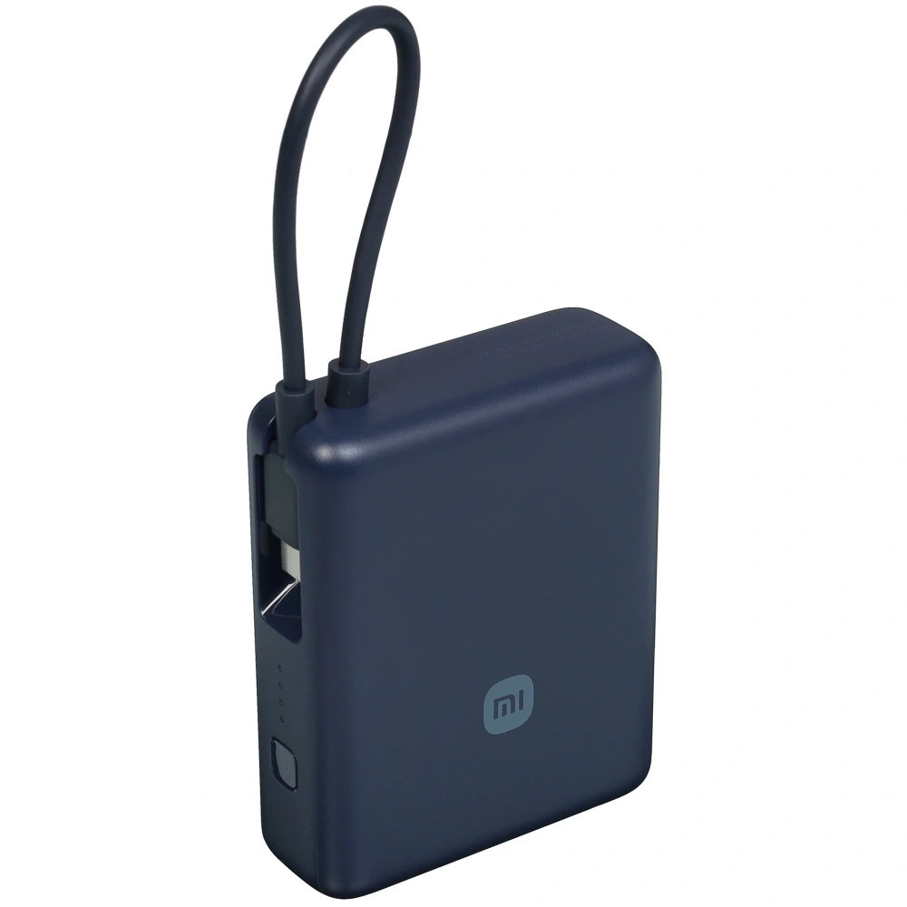внешний аккумулятор со встроенным кабелем xiaomi 33w power bank 10000mah (integrated cable) синий