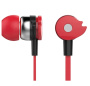 наушники с микрофоном оклик hs-s-210 красный, проводные 1.2м, вставные разъем 3,5мм