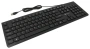 клавиатура oklick 505m черный usb slim